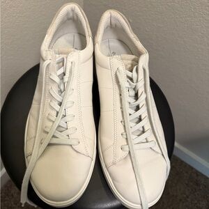 Ecco White Leather Sneakers Minimalist Design